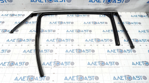 Door molding upper rear right Chevrolet Malibu 16-23 chrome with glass seal