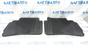 Set of floor mats for Chevrolet Malibu 16- rubber black