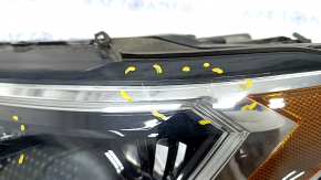 Headlight front left VW Jetta 19 - complete FULL LED, GLI, dark, sand, scratches, broken fasteners