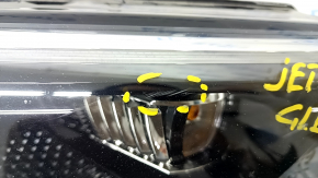 Headlight front right VW Jetta 19 - complete FULL LED, GLI, dark, sand, scratches, broken fasteners