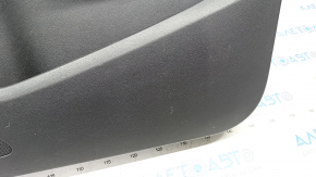 Door trim card front right Audi Q5 8R 09-17 black with brown insert leather, molding under the tree, scratches