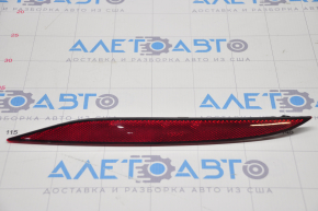 Reflector rear bumper left Tesla Model X 16-21 scratches, broken guide