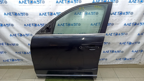 Door assembly front left Audi Q5 8R 09-17 keyless, black LY9B, butt