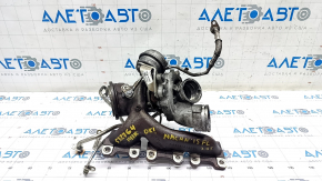 Turbine complete with manifold left Porsche Macan 15-18 3.0T 141k with cooling pipes, driftwood