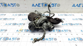 Turbine complete with manifold left Porsche Macan 15-18 3.0T 141k with cooling pipes, driftwood