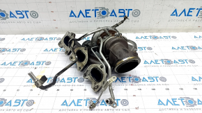 Turbine complete with manifold left Porsche Macan 15-18 3.0T 141k with cooling pipes, driftwood