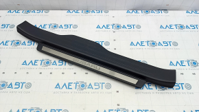 Front right threshold pad Subaru Outback 15-19 black, with chrome trim