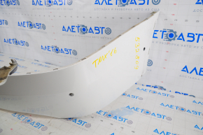 Rear bumper bare upper part Tesla Model X 16-21 white broken fastening, pressed