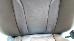 Passenger seat Audi Q5 8R 09-17 with airbag, electric, brown leather, scratches, abrasions