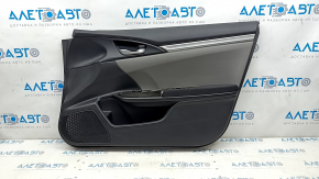 Door trim card front right Honda Civic X FC 16-21 4d cloth black with gray insert, scratches