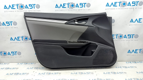 Honda Civic X FC 16-21 4D black door trim panel with gray insert
