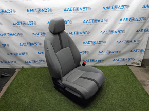 Passenger seat Honda Civic X FC 19-21 4d without airbag, mechanical, gray cloth, dry-cleanable, rust