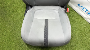 Passenger seat Honda Civic X FC 19-21 4d without airbag, mechanical, gray cloth, dry-cleanable, rust