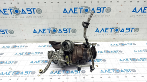 Turbine assembly with manifold right Porsche Macan 15-18 3.0T 141k with cooling pipes, driftwood