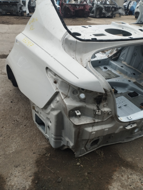 Quarter wing rear left Infiniti Q50 14- white, on the body, bump
