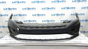 Bare front bumper VW Jetta 19- GLI, gray LH7J, scratches, broken fasteners, dented