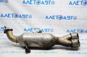 Muffler rear part with barrel Hyundai Santa FE Sport 13-16 pre-rest 2.0T, poke on the nozzle