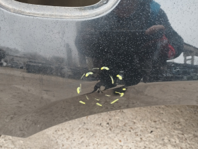Quarter wing rear right Chevrolet Malibu 16- black on the body, dented, bumps