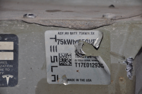 Battery pack VVB complete Tesla Model X 16-21 75KWH type 2, AWD, complete with blocks