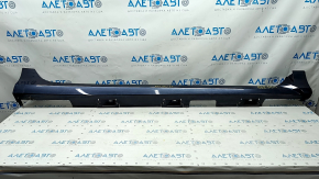 Right threshold Honda Civic X FC 16-21 4d blue, tear, scratches