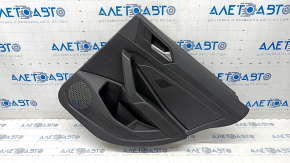 Door trim card rear right VW Jetta 19- black with black insert plastic, armrest leather, with tweeter, prod cleaning