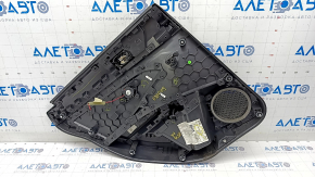 Door trim card rear right VW Jetta 19- black with black insert plastic, armrest leather, with tweeter, prod cleaning