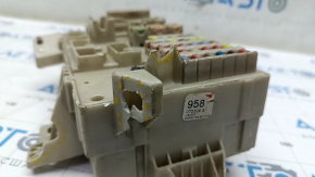 The Lexus ES 300/330 under-dash fuse box has cracks and broken fasteners.