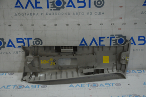 Center pillar trim upper belt right Nissan Rogue 14-20 gray, broken fastening, needs cleaning
