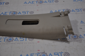 Center pillar trim upper belt right Nissan Rogue 14-20 gray, broken fastening, needs cleaning