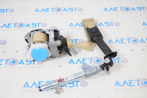Passenger seat belt with tensioner Tesla Model X 16-19 beige, for cleaning