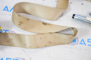 Passenger seat belt with tensioner Tesla Model X 16-19 beige, for cleaning