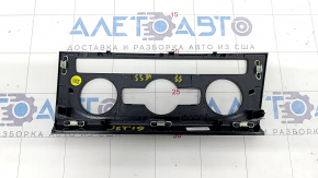 Front control panel trim for heater VW Jetta 19 - black gloss, scratches