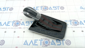 Automatic transmission knob with shifter cover VW Jetta 19 - plastic GLI, red stitching, scratches
