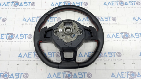 Steering wheel assembly VW Jetta 19 - black leather, with red stitching GLI, bumpers