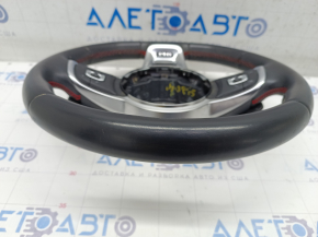 Steering wheel assembly VW Jetta 19 - black leather, with red stitching GLI, bumpers
