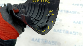 Door sill trim rear inner left Hyundai Elantra AD 17-20 black, broken fastener, scratches
