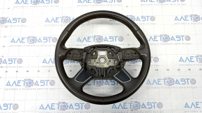 Bare steering wheel Audi A4 B8 13-16 leather brown, 4 spokes, for cleaning