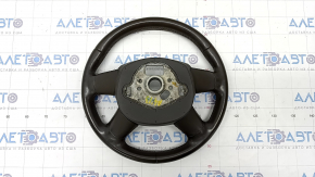 Bare steering wheel Audi A4 B8 13-16 leather brown, 4 spokes, for cleaning