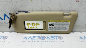 Left visor Audi A4 B8 13-16 rest beige, without hook, crack