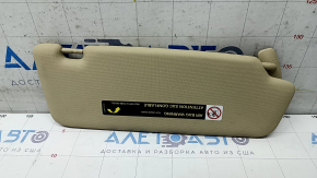 Left visor Audi A4 B8 13-16 rest beige, without hook, crack