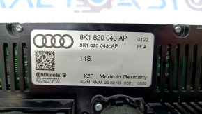 Climate control Audi A4 B8 13-16 rest dual zone without heating
