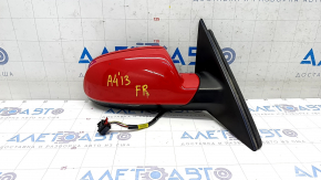 Side mirror right Audi A4 B8 08-16 6 pins, heated, turn signal, red