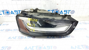 Front right headlight complete Audi A4 B8 13-16 rest xenon led, sand, scratches, broken mount