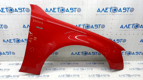 Front right wing Audi A4 B8 13-16 rest, red LY3J, dented, bump