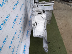 Front right quarter Toyota Highlander 14-19 white, with central pillar, pokes