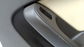 Door trim card rear right Audi A4 B8 13-16 rest, brown with beige insert leather, armrest leather, molding under the tree structure, sedan, scratches