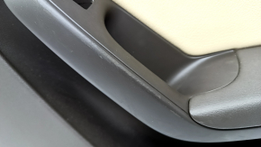 Door trim card rear right Audi A4 B8 13-16 rest, brown with beige insert leather, armrest leather, molding under the tree structure, sedan, scratches