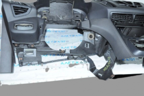 Torpedo front panel without AIRBAG Ford Escape MK3 13-16 pre-restoration, crack in the trim, broken trim mount, broken bar mount