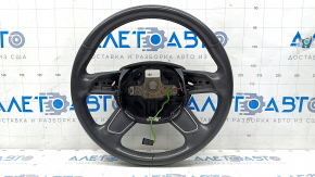 Bare steering wheel Audi Q5 8R 09-12 leather black, scratches
