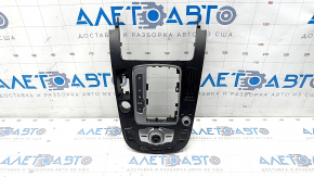Shifter cover Audi Q5 8R 09-17 under start-stop, with multimedia control, type 2, pokes on chrome
